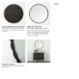 69323 - Adelaide 29.7"Black Metal Scallop Edge Round Mirror