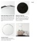 69325 - Adrianna 24.4" Black Metal Round Mirror 