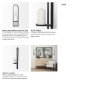 69335 - Evianna 7L x 7W x 25H Mirrored W/Black Metal Frame Wall Candle Holder