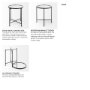 69339 - Samantha (Small) Black Mirror Top  Accent Table