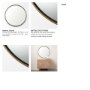 69342 - Piper 35.8L x 1.0W x 35.8H Small Gold Metal Round Wall Mirror