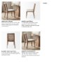 69349V - Clara Cane Back Dining Side Chair | Cream Fabric w/ Brown Wood