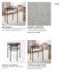 69358 - Parker Curved Back Dining Arm Chair | Gray Fabric w/ Black Metal