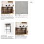 69359 - Parker Gray Fabric Seat Black Metal Counter Stool