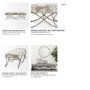 69371 - Ayla 55L x 17.6W x 18H Light and Dark Gray Fabric Seat W/ Antique Gold Metal Frame Bench