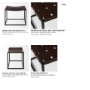 69397 - Clarissa 22.0L x 16.0W x 16.5H Brown Leather Woven Seat W/ Black Metal Frame Stool
