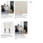 69399V - Niles Wingback Dining Side Chair | Cream Fabric w/ Dark Brown Wooden