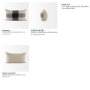 69420-CFD - Raquel 13x21 Beige and Black Fabric Plaid Pillow Cover w/Down Filler