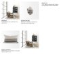 69422-CFD - Thalia 13x21 Black and Beige Fabric Striped w/Fringe Pillow Cover w/Down Filler