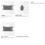 69430 - Ramone 14x26 White and Black Fabric Pillow Cover 