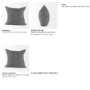 69431 - Ramone 20x20 Black and White Fabric Pillow Cover