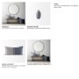 69440 - Aubrielle 14x26 Gray and Blue Fabric Color Blocked Pillow Cover