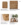 69447 - Aylin 16.5" Square Brown Jute Pouf