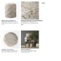 69449 - Esfera 17.7L x 15.7W x 15.7H Beige Chevron Woven Round Pouf