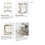 69451 - Hollyfield Curved Back Dining Arm Chair | Cream Fabric w/ Gold Iron