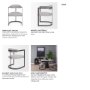 69454 - Hollyfield Curved Back Dining Arm Chair | Gray Fabric w/ Gray Iron
