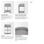69455 - Hollyfield II Gray Fabric Seat W/ Gray Metal Base Counter Stool