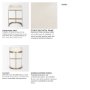 69456V - Hollyfield Cream Fabric Seat W/ Gold Metal Base Bar Stool