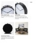 69481 - Marian 11.0L x 3.1W x 11.0H Black Studded Round Table Clock