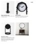 69483 - Marian 7.5L x 5.7W x 13.0H Black Studded  Table Clock