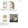 69484 - Marian 7.5L x 5.7W x 13.0H Gold Studded Table Clock