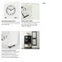 69486 - Karl 8.0L x 2.8W x 8.8H Rustic White Iron Rounded Square Table Clock