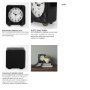 69487 - Karl 6.0L x 3.0W x 6.8H Rustic Black Iron Rounded Square Table Clock