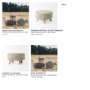 69512 - Bina  24.0L x 24.0W x 14.0H Light Gray 4 Legged Wool Stool