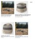 69515 - Darika 16.0L x 16.0W x 16.0H Black/White/Gray Cotton Pouf