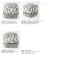 69519 - Eshana 16.0L x 16.0W x 16.0H Cream Wool and Denim Patterned Pouf