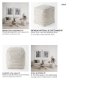 69522 - Farida 6.0L x 16.0W x 16.0H Light Gray Wool and Polyester Patterned Pouf