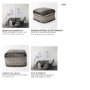69524 - Garima  22.0L x 22.0W x 14.0H Black/White Wool and Cotton Patterned Pouf