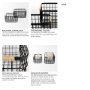 69528 - Marius (Set of 2) Matte Black Metal W/ Rope Trim Rectangular Baskets