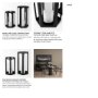 69532 - Balley 9.4L x 9.4W x 19.7H Set of Two Matte Black Metal Hexagonal Candle Holder Lanterns 