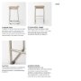 69554 - Givens 25.8"H Seat Height Brown Wood W/Silver Metal Frame Counter stool