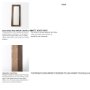 69560 - Gerome 31.0L x 5.0W x 86.0H  Brown Wooden Floor Mirror