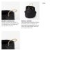 69581 - Ella (Set of 3) Black Seagrass Basket W/ Light Brown Handles 
