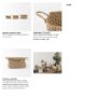 69588 - Emra (Set of 3) Light Brown Seagrass Rectangular Basket W/ Handles