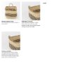 69590 - Emma (Set of 2) Light Brown Seagrass Rectangular Basket W/ Black Stripes