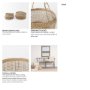 69592 - Nova 15.0L x 15.0W x 9.4H (Set of 2) Light Brown Seagrass Woven Round Basket W/ Long Handle 