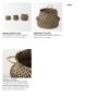69607 - Gaia (Set of 3) Light and Dark Brown Cross Patterend Belly Seagrass Basket