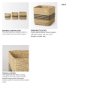69612 - Cullen 15.7L x 15.7W x 15.7H (Set of 3) Grey Twisted Seagrass Square Basket  