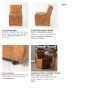 69614 - Damon Barrel Back Dining Arm Chair | Cognac Faux Leather w/ Casters