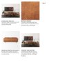 69619 - Brooks 90.2L x 34.8W x 33.5H Cognac Brown Faux Leather Three Seater Sofa W/ Medium Brown Wooden Legs