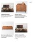 69624 - Loretta 88.0L x 36.2W x 33.9H Cognac Brown Faux Leather Three Seater Sofa with Two Bolster Cushions
