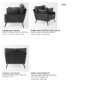 69626 - Cochrane 34.5L x 33.0W x 32.5H Black Leather Wrapped Chair
