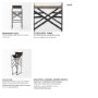 69630 - Direttore 19.3L x 19.3W x 44.1H Brown/Gray Suede W/ Metal Frame Bar Stool