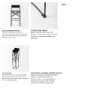 69632 - Direttore 19.3L x 19.3W x 44.1H Black Leather Seat W/Black Iron Frame Bar Stool