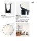 69673 - Patrick 23"H White Marble Top w/ Matte Black Metal Accent Table 