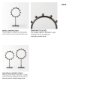 69678 - Elio 7.5L x 3.0W x 13.2H Small Studded hoop object 